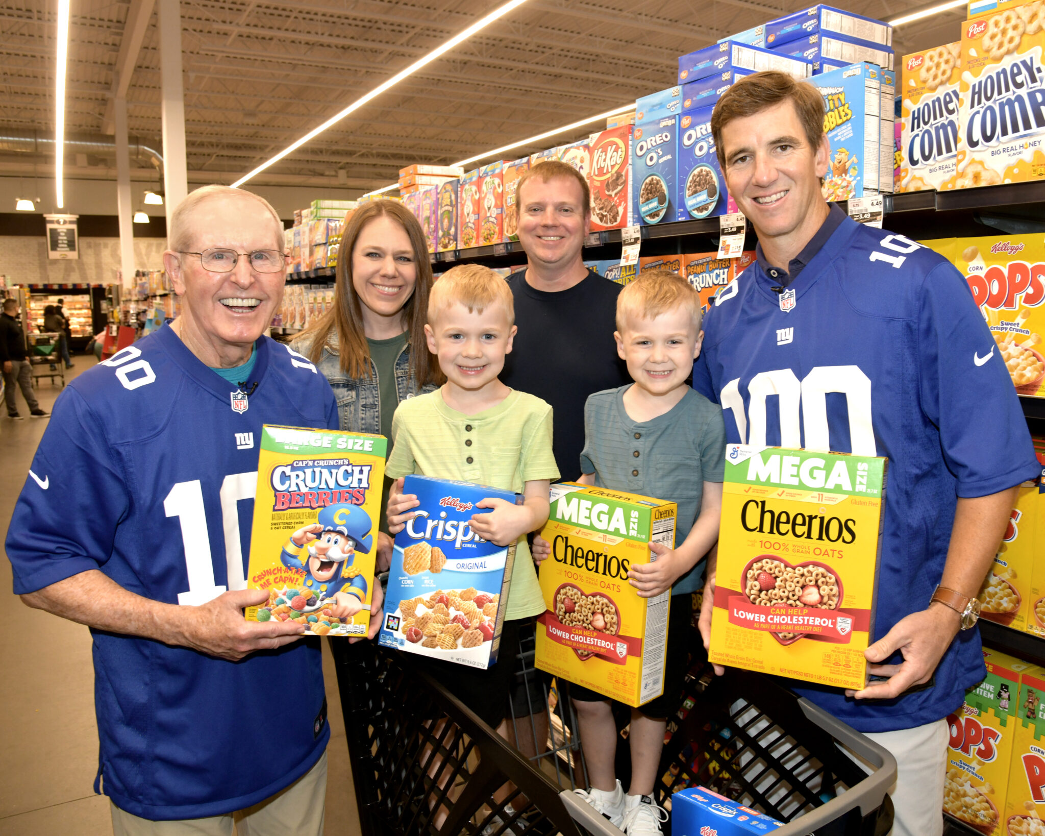 Eli Manning and Coach Coughlin shopping spree