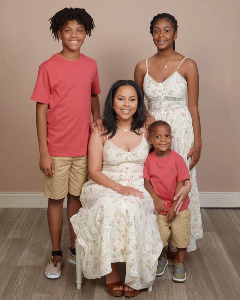Talisha and her kids