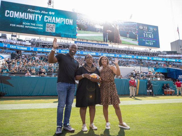 Jaguars’ Community Champion of the Game Michelle McGriff